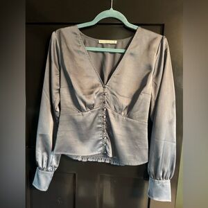 Abercrombie & Fitch Dusty Blue Blouse